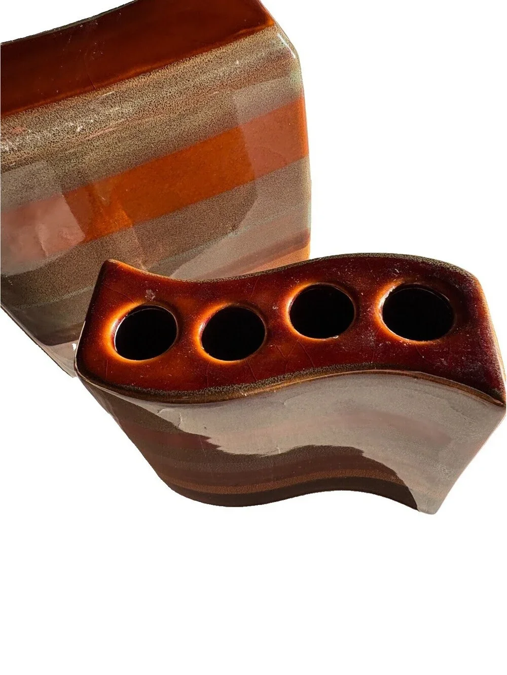 Bathroom Toilet Paper Holder With Matching Toothbrush Holder